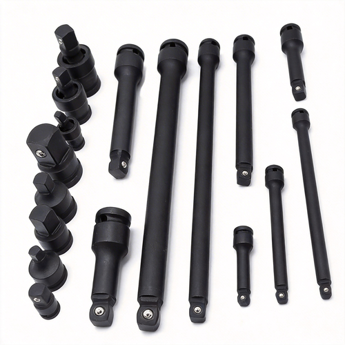 17pcs Impact Adaptor & Wobble Extension Set (1/4'', 3/8'', 1/2'')