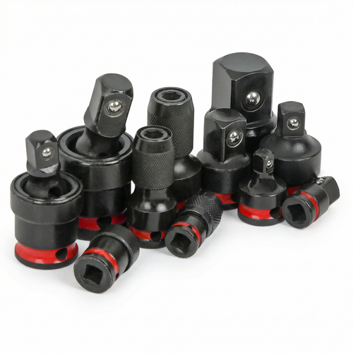 11pc Impact Socket Adapter Set – CR-MO Impact Drive Adapter Kit with Swivel &amp; Hex Adapters