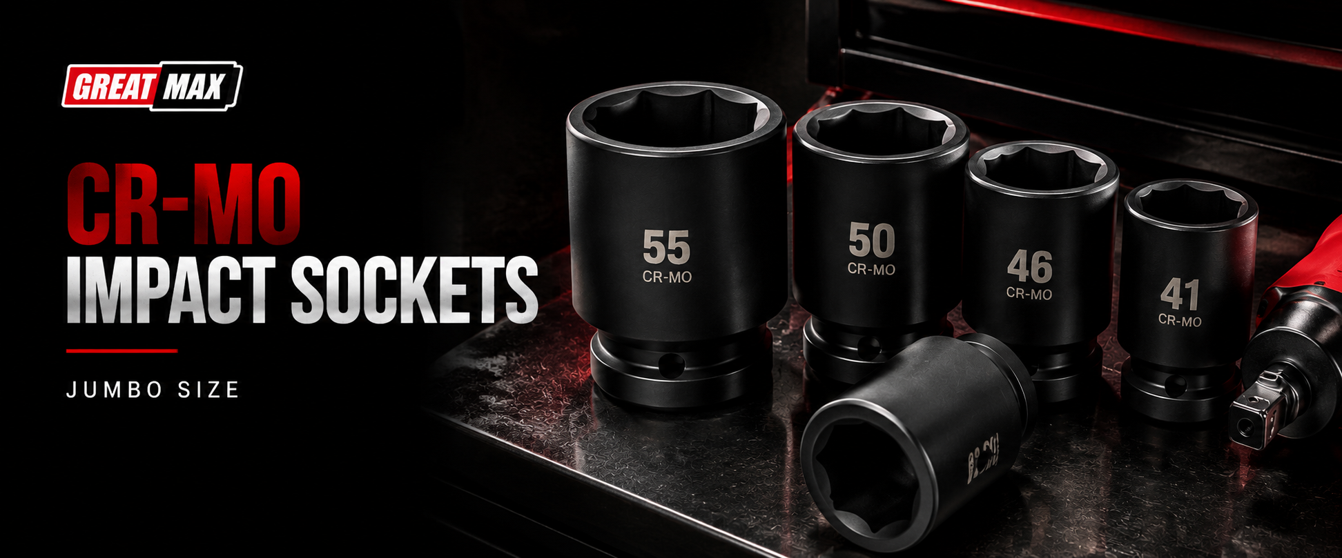 CR-MO IMPACT SOCKETS  JUMBO SIZE