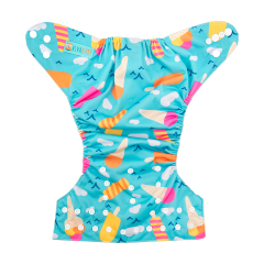 ALVABABY One Size Print Pocket Cloth Diaper -ice cream(H076A)