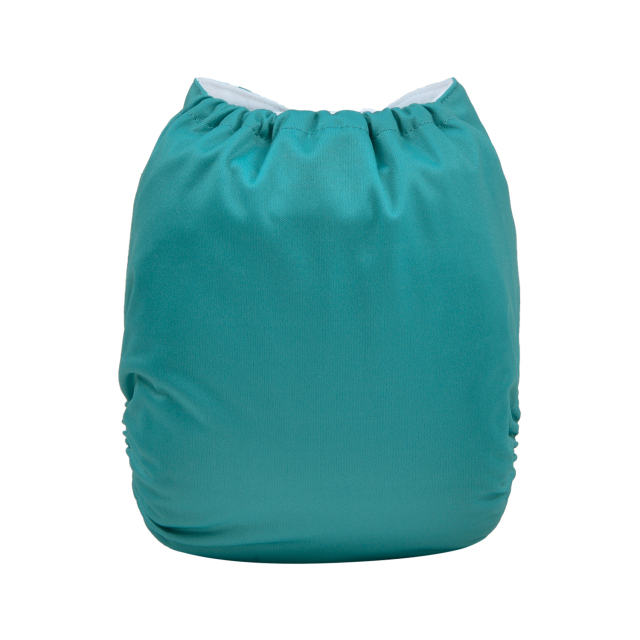 ALVABABY One Size Solid Color Pocket Cloth Diaper -Marrs Green(B37A)