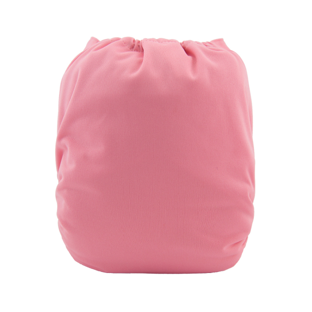 ALVABABY One Size Solid Color Pocket Cloth Diaper -Pink(B16A)