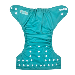 ALVABABY One Size Solid Color Pocket Cloth Diaper -Marrs Green(B37A)