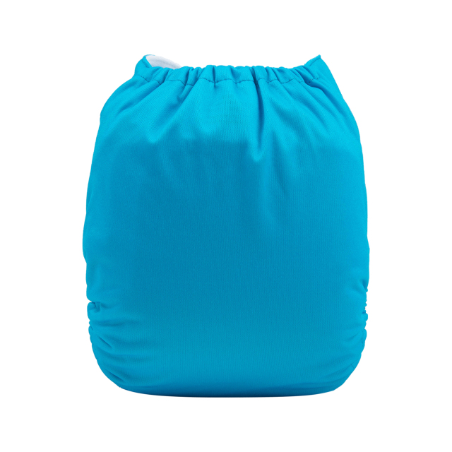 ALVABABY One Size Solid Color Pocket Cloth Diaper -Scuba Blue(B32A)