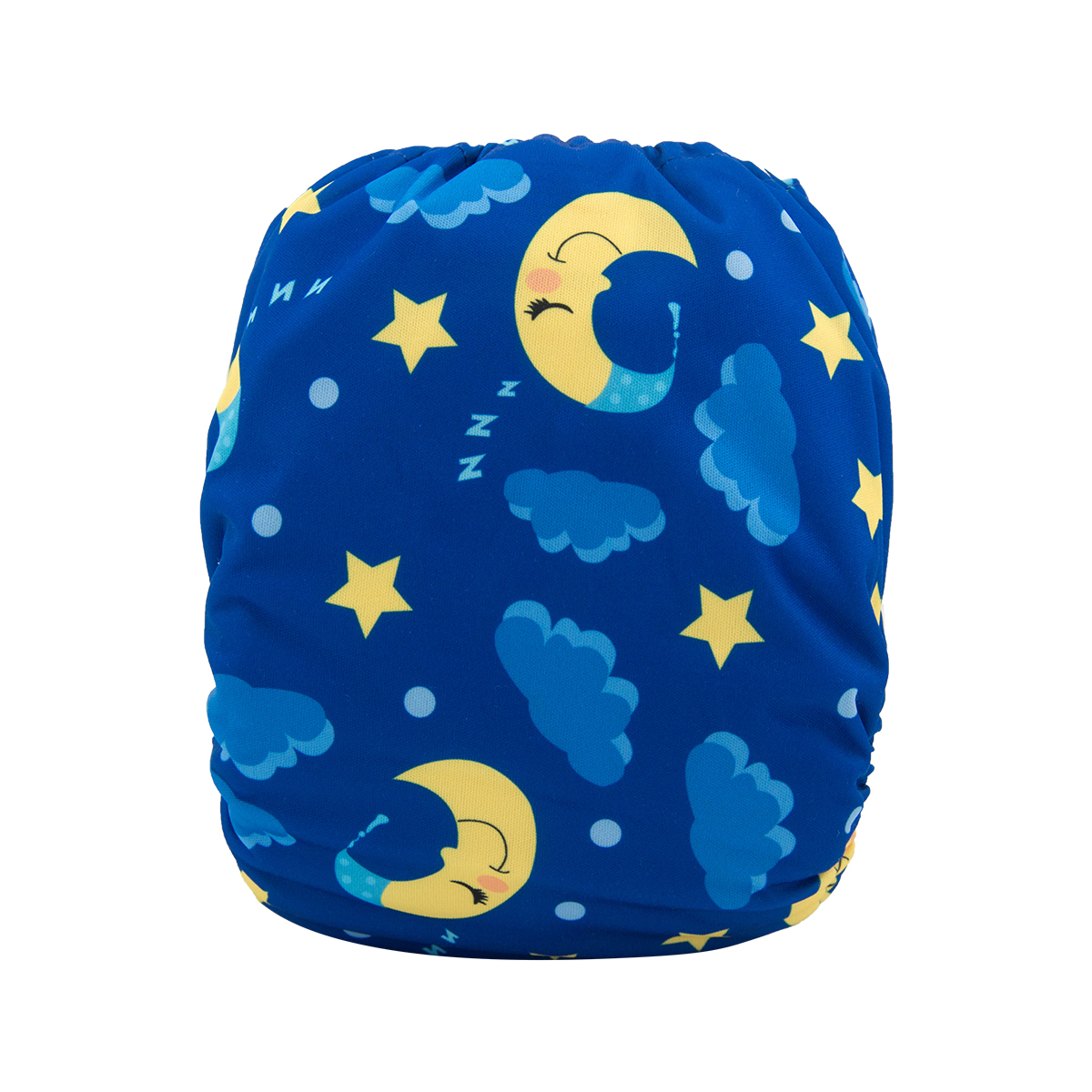 ALVABABY Print Cloth Diaper - One Size Adjustable Washable & Reusable Diaper for Babies and Toddlers (Moon and star, H085A)