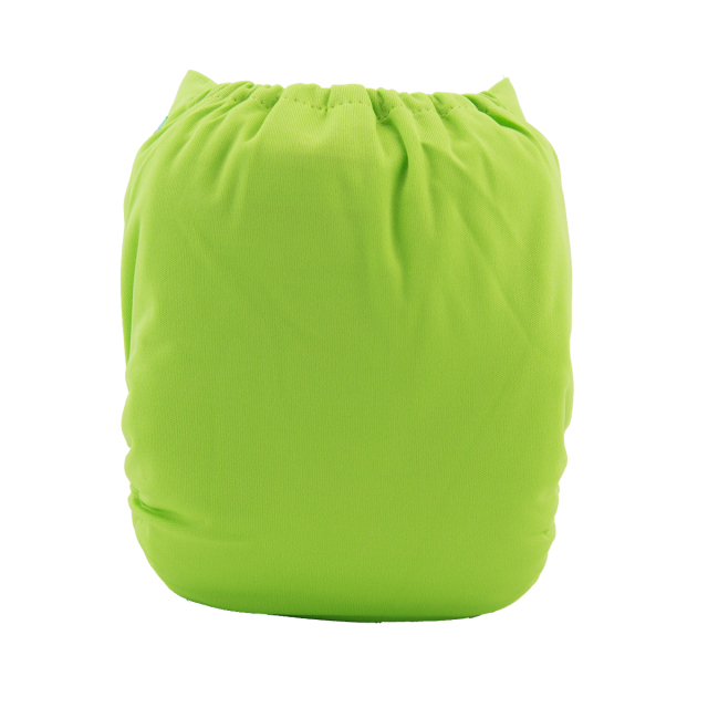 ALVABABY One Size Solid Color Pocket Cloth Diaper -Green(B10A)