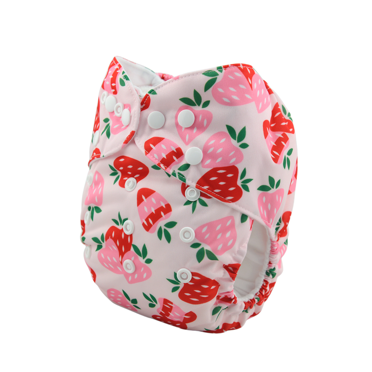 ALVABABY Print Cloth Diaper - One Size Adjustable Washable & Reusable Diaper for Babies and Toddlers  (Strawberry, H037A)