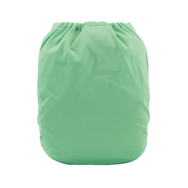 ALVABABY One Size Solid Color Pocket Cloth Diaper -Green(B11A)