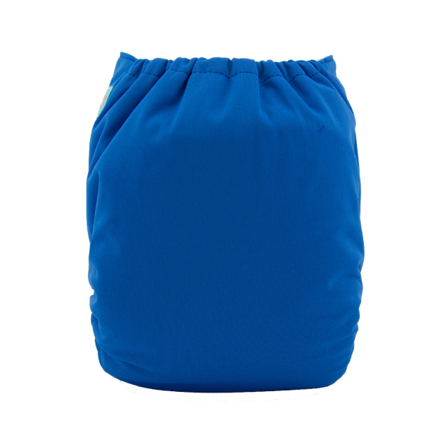 ALVABABY One Size Solid Color Pocket Cloth Diaper -Blue(B25A)