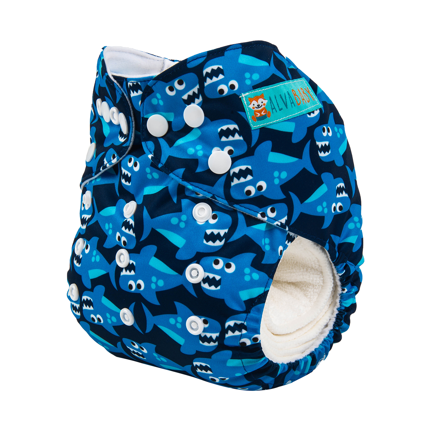 ALVABABY Print Cloth Diaper - One Size Adjustable Washable & Reusable Diaper for Babies and Toddlers (Giraffe&Elephant, H-YK47A)