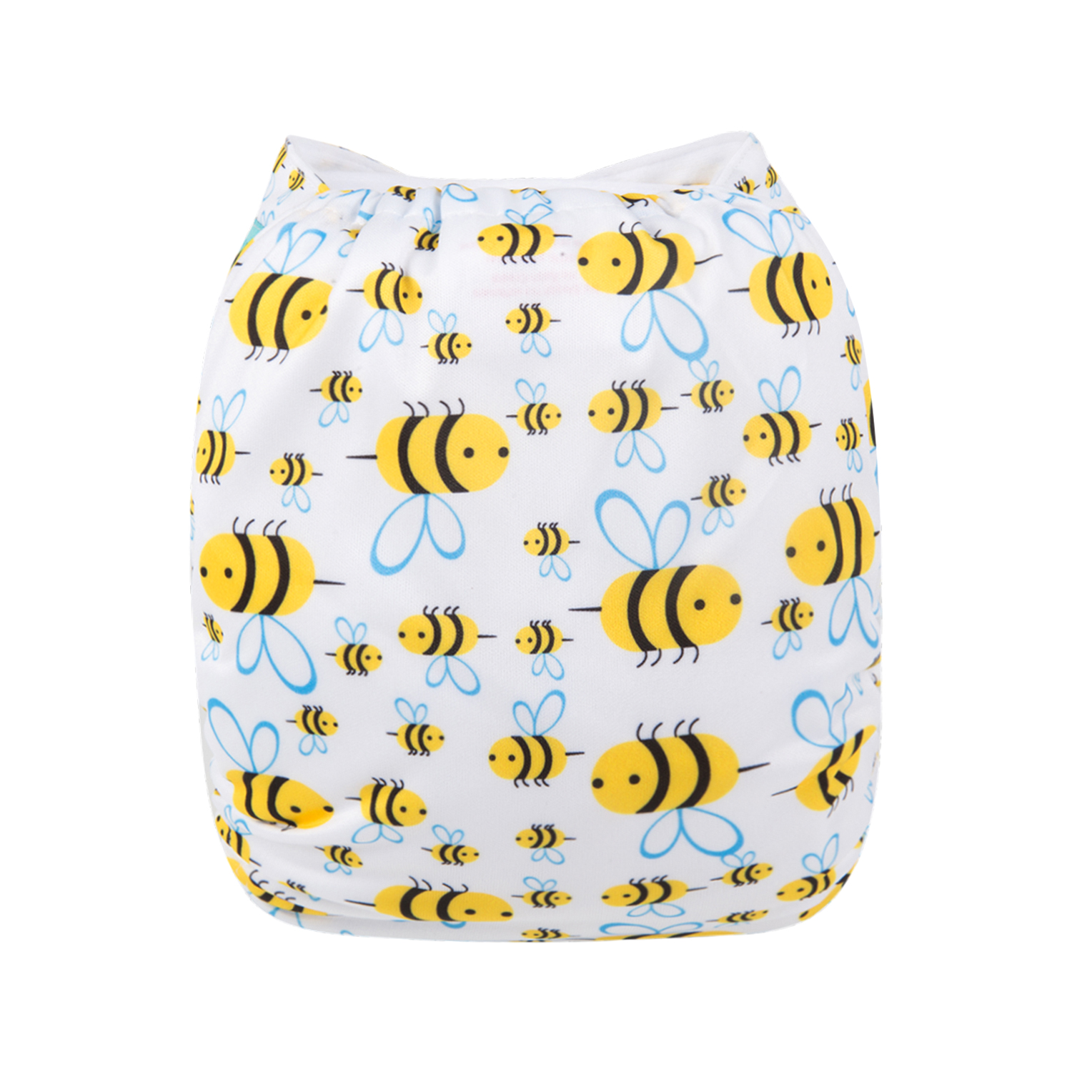 ALVABABY Print Cloth Diaper - One Size Adjustable Washable & Reusable Diaper for Babies and Toddlers -(Bee, H117A)