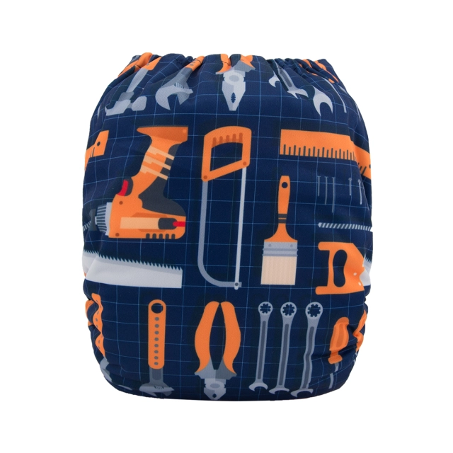 ALVABABY One Size Print Pocket Cloth Diaper -Tool(H095A)