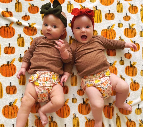 ALVABABY Print Cloth Diaper - One Size Adjustable Washable & Reusable Diaper for Babies and Toddlers-(Pumpkin, H139A)