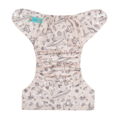 ALVABABY One Size Print Pocket Cloth Diaper -Planet(H132A)