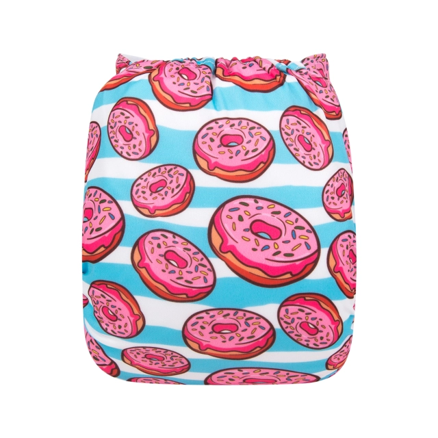 ALVABABY One Size Print Pocket Cloth Diaper -Donuts(H188A)