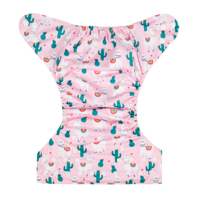 ALVABABY One Size Print Pocket Cloth Diaper -Sheep(H184A)