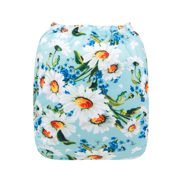 ALVABABY One Size Print Pocket Cloth Diaper -Chrysanthemum(H162A)