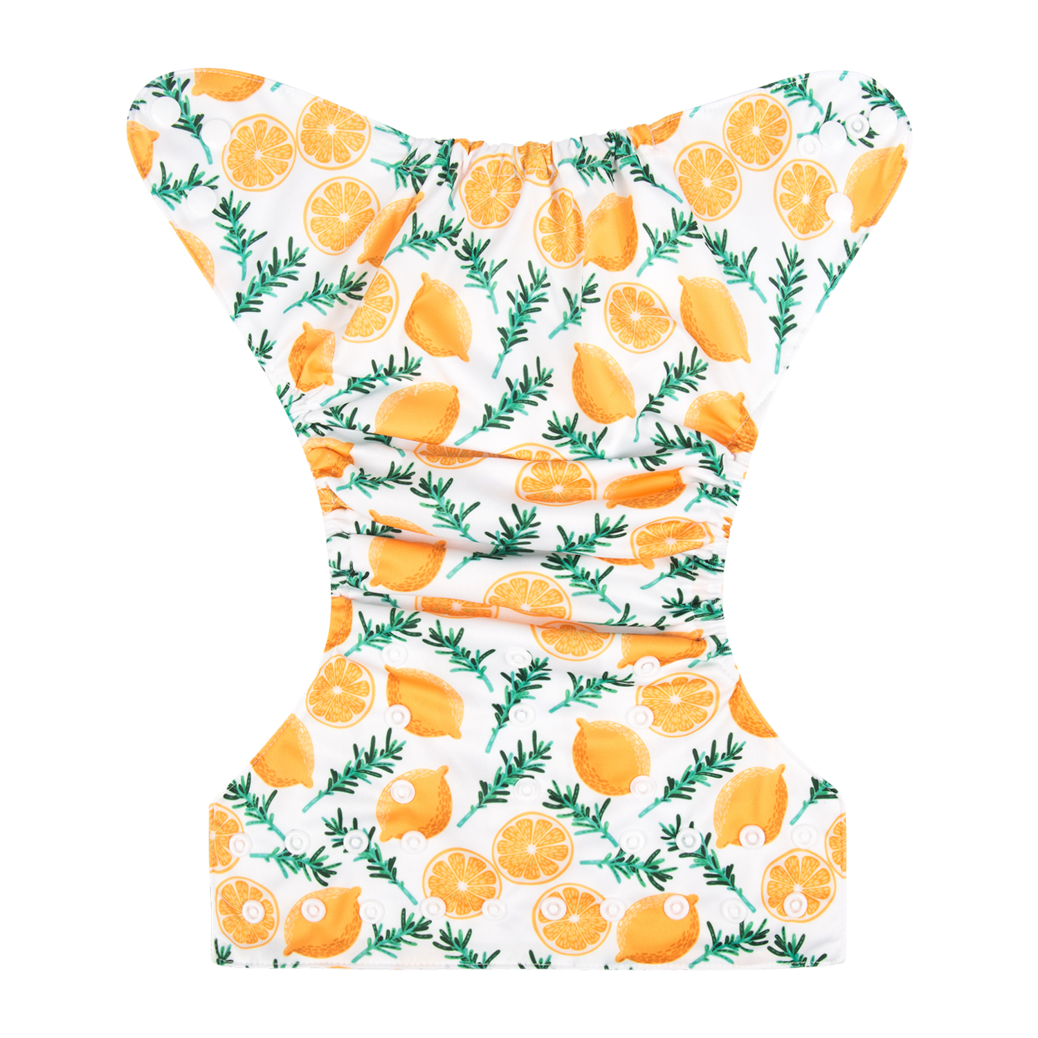 ALVABABY Print Cloth Diaper - One Size Adjustable Washable & Reusable Diaper for Babies and Toddlers -(Lemon, H179A)