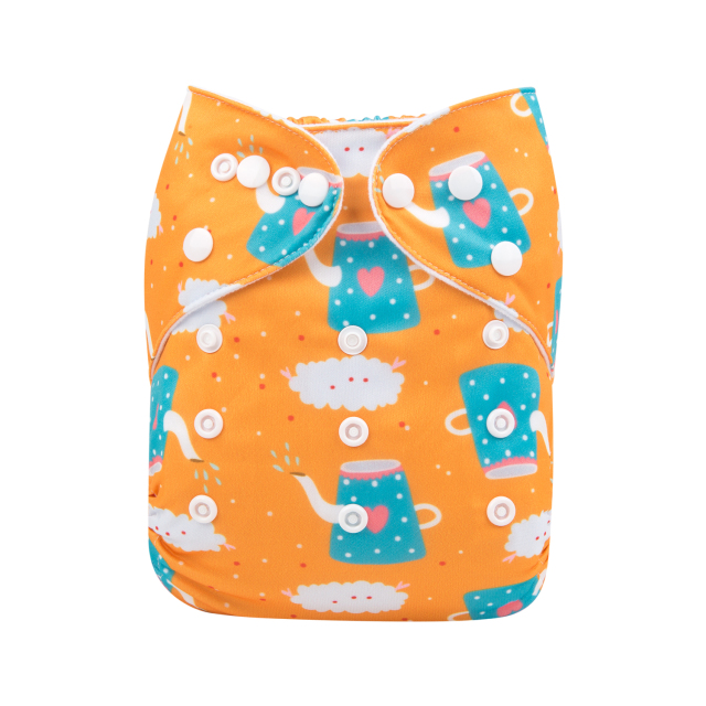 ALVABABY One Size Print Pocket Cloth Diaper -Cup(H180A)