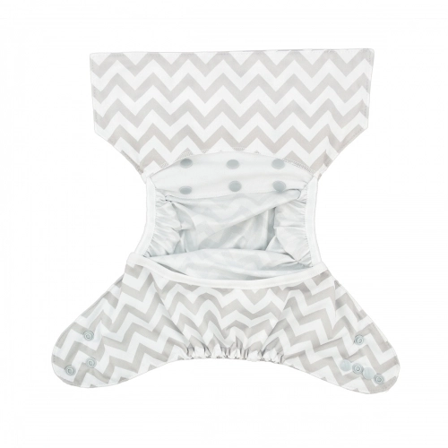 ALVABABY Diaper Cover with Double Gussets-Chevron(DC-S33)