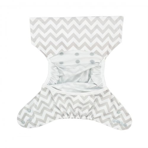 ALVABABY Diaper Cover with Double Gussets-Chevron(DC-S33)