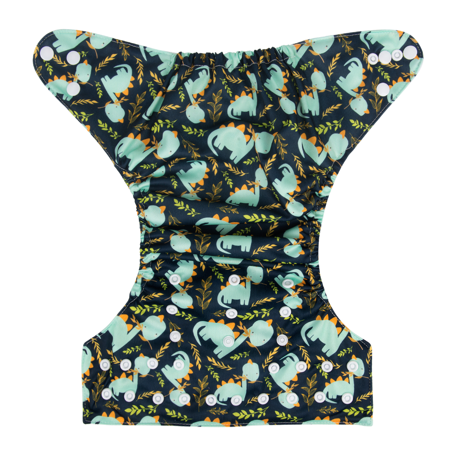 ALVABABY Print Cloth Diaper - One Size Adjustable Washable & Reusable Diaper for Babies and Toddlers (Cute Dinosaur, H228A)