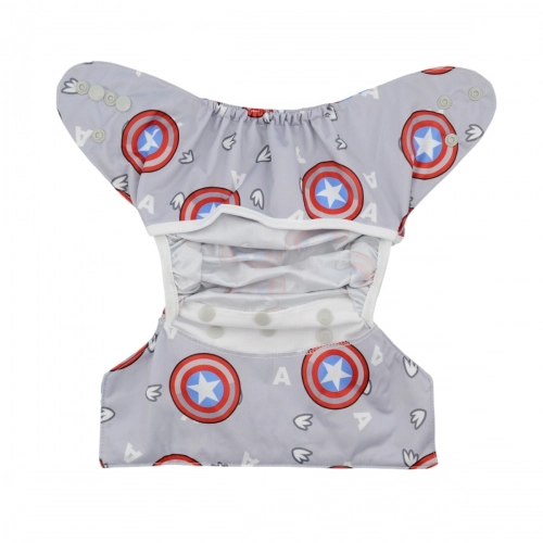 ALVABABY Diaper Cover with Double Gussets Captain America(DC-YA54)