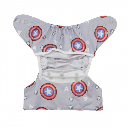 ALVABABY Diaper Cover with Double Gussets Captain America(DC-YA54)