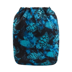 ALVABABY Big Size Pocket Cloth Diaper -Sea turtle (ZH022A)