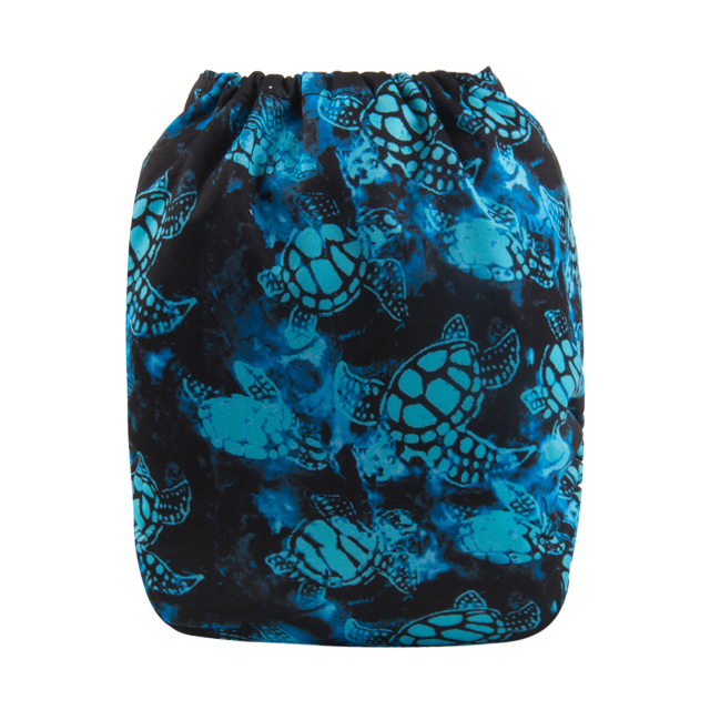 ALVABABY Big Size Pocket Cloth Diaper -Sea turtle (ZH022A)