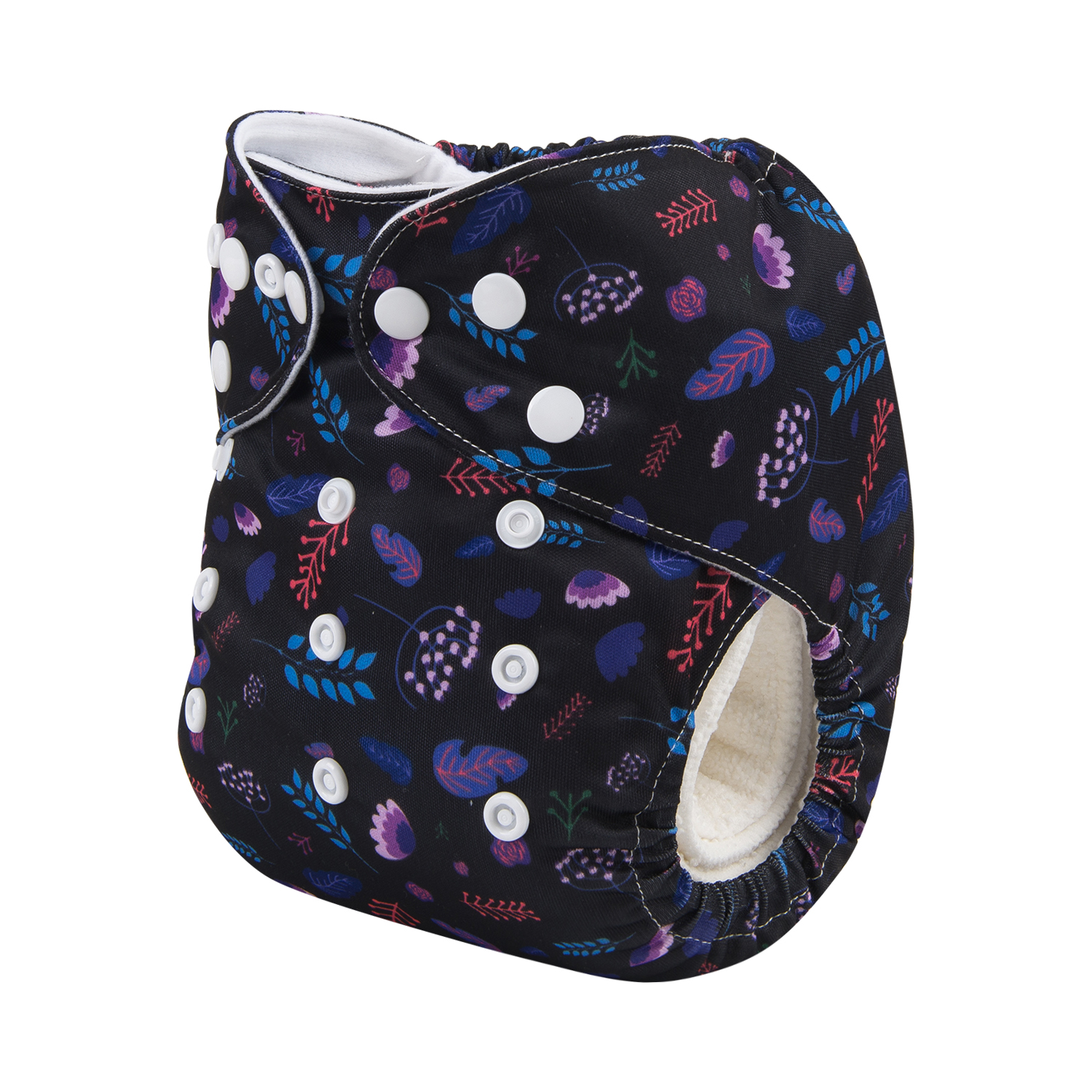 ALVABABY One Size Print Pocket Cloth Diaper -Foliage(H224A)