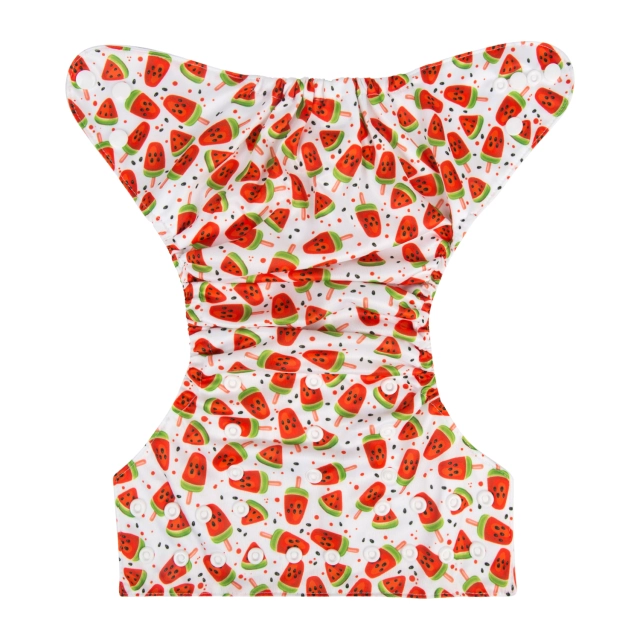 ALVABABY One Size Print Pocket Cloth Diaper -Watermelon(H236A)