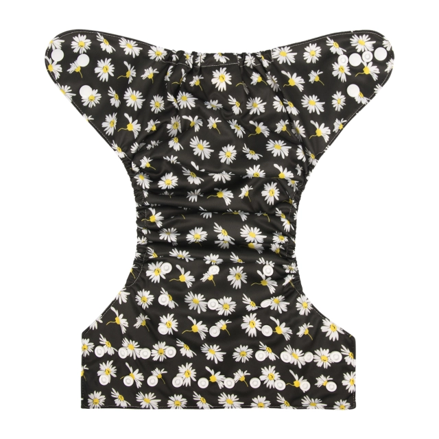 ALVABABY One Size Print Pocket Cloth Diaper -Daisy(H262A)