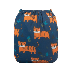 ALVABABY One Size Print Pocket Cloth Diaper -Tigers(H269A)