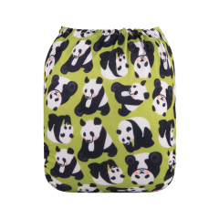 ALVABABY One Size Print Pocket Cloth Diaper -Pandas(H232A)