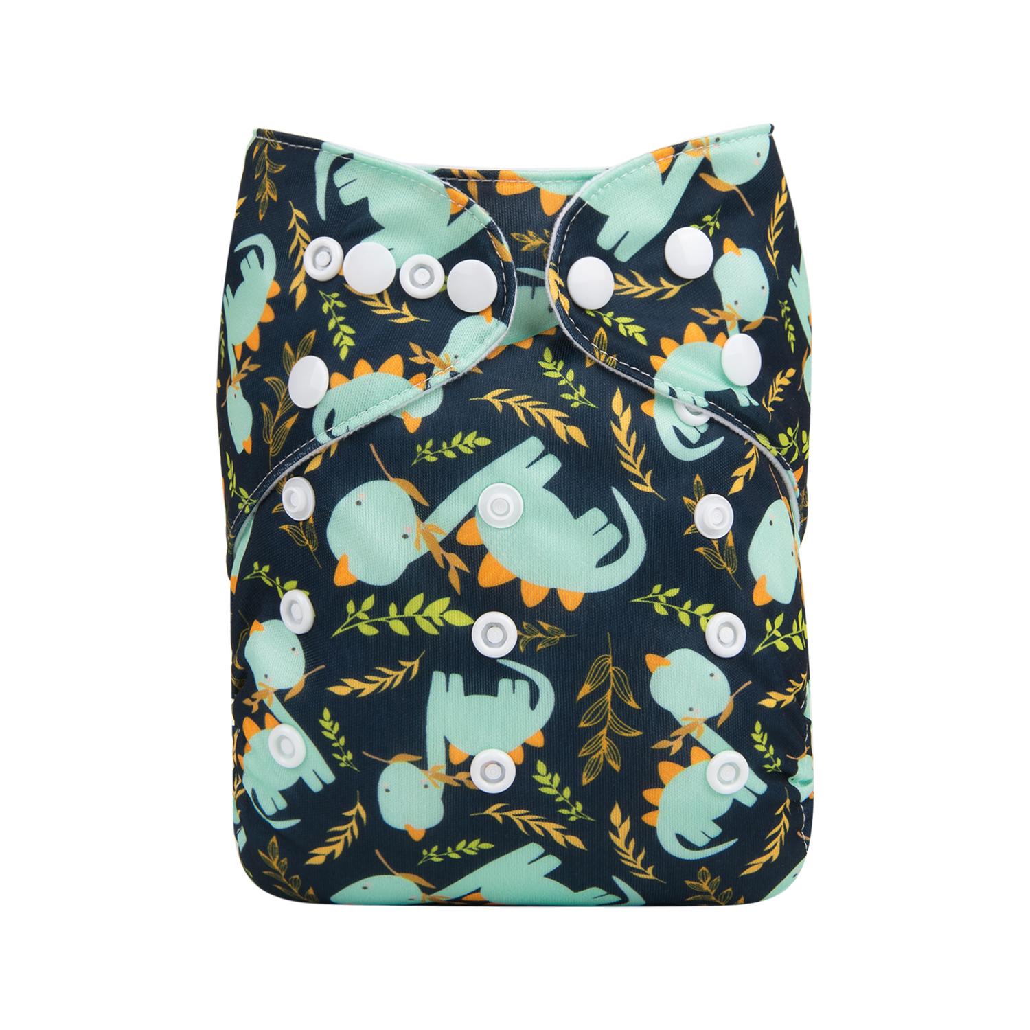 ALVABABY Print Cloth Diaper - One Size Adjustable Washable & Reusable Diaper for Babies and Toddlers (Cute Dinosaur, H228A)