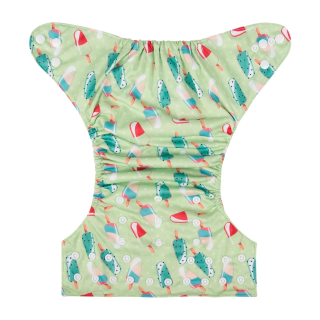 ALVABABY One Size Print Pocket Cloth Diaper -Ice cream(H203A)