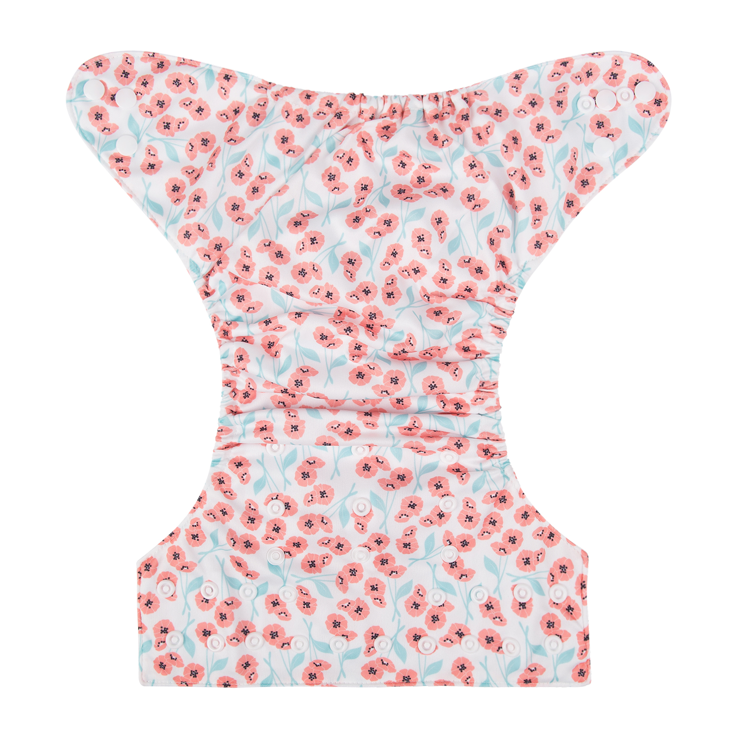 One Size Print Pocket Cloth Diaper -Flowers(H208)