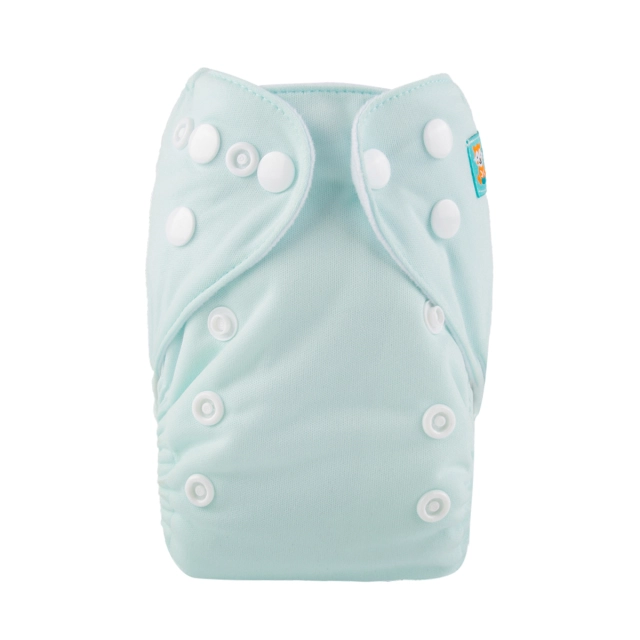 ALVABABY Newborn Pocket Cloth Diaper-Light green(SB02A)