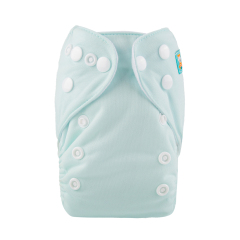 ALVABABY Newborn Pocket Cloth Diaper-Light green(SB02A)