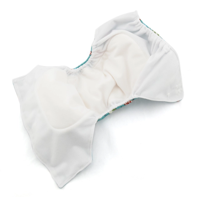 All In One Diaper with Pocket Sewn-in one 4-layer Bamboo blend insert  (AO-YA75A)