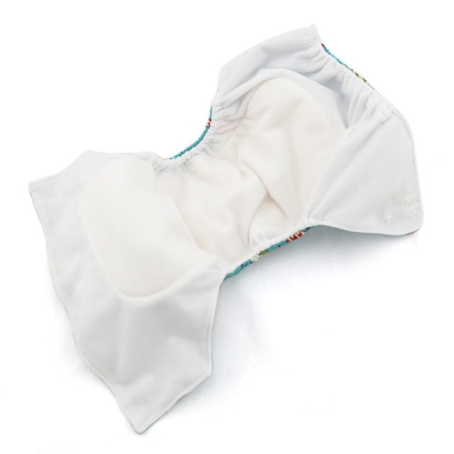 All In One Diaper with Pocket Sewn-in one 4-layer Bamboo blend insert  (AO-YA75A)