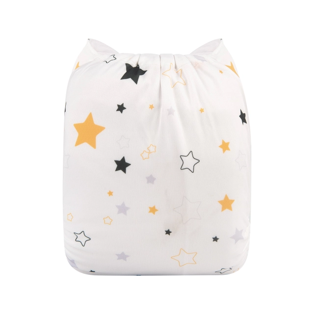 ALVABABY One Size Print Pocket Cloth Diaper -Stars(H270A)