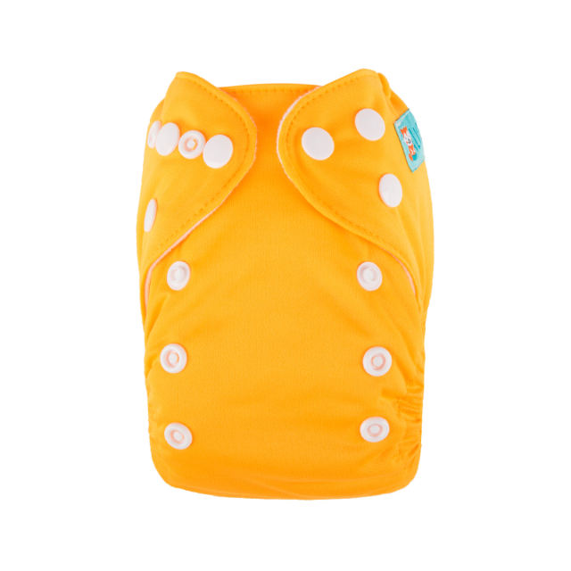 ALVABABY Newborn Pocket Cloth Diaper-Yellow (SB01A)
