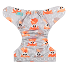 ALVABABY Big Size Pocket Cloth Diaper -Fox(ZH042A)