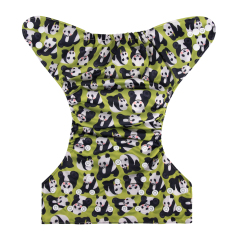 ALVABABY One Size Print Pocket Cloth Diaper -Pandas(H232A)