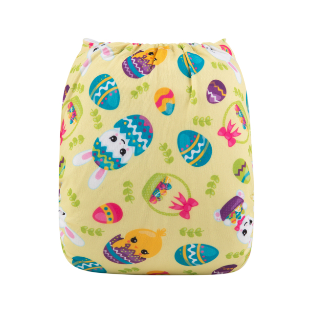 ALVABABY One Size Print Pocket Cloth Diaper -Eggs(H209A)