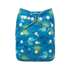 One Size Print Pocket Cloth Diaper -Dinosaur(H252)