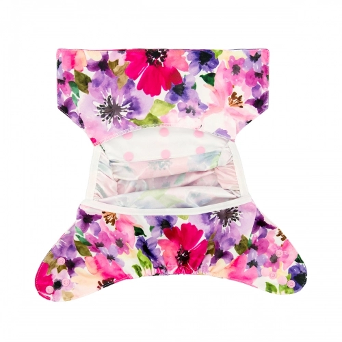 ALVABABY Diaper Cover with Double Gussets Flower(DC-H065)