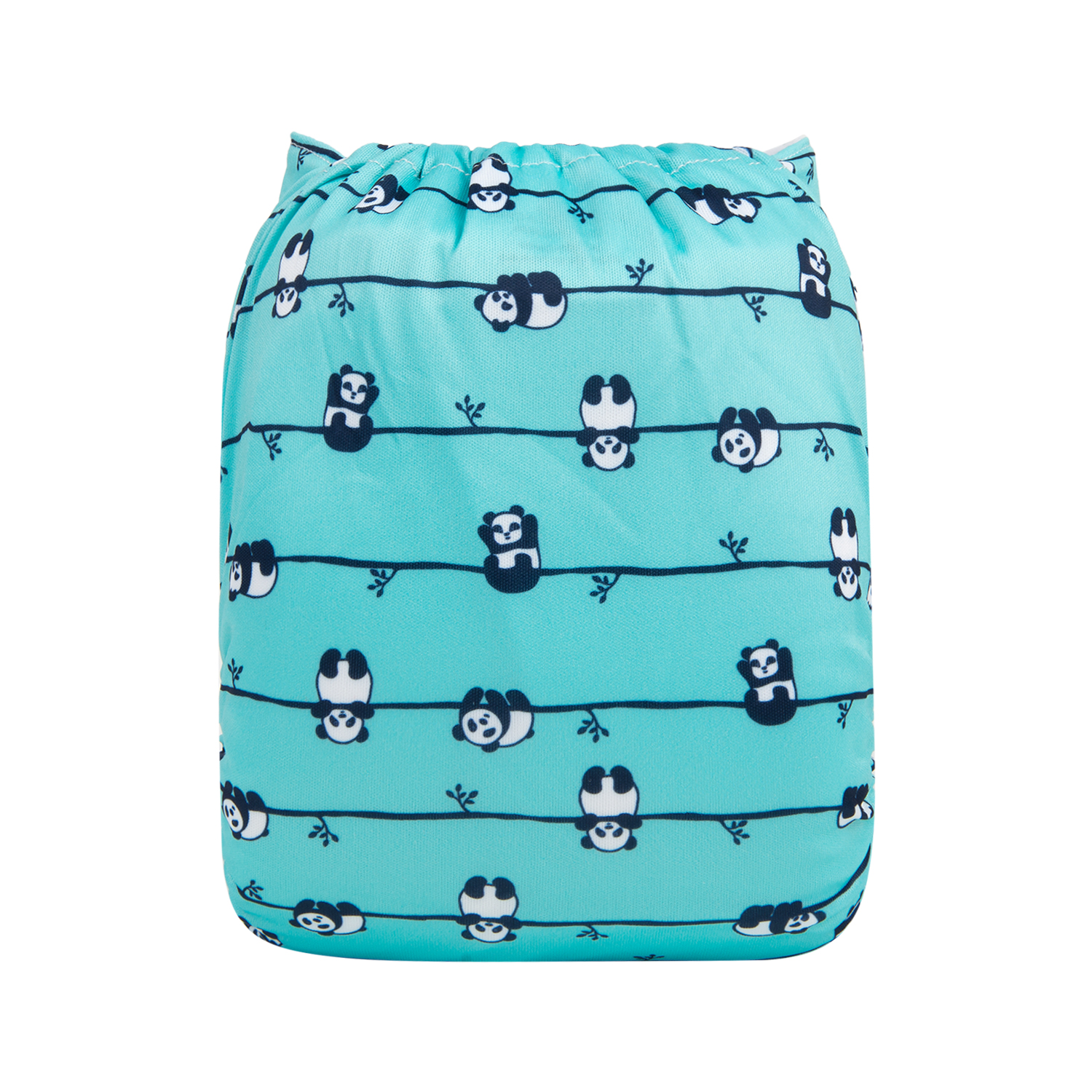 ALVABABY Print Cloth Diaper - One Size Adjustable Washable & Reusable Diaper for Babies and Toddlers (Panda, H240A)